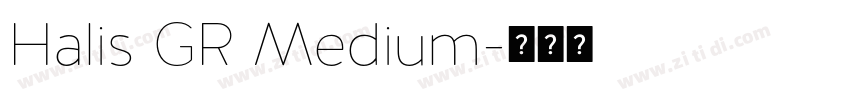 Halis GR Medium字体转换